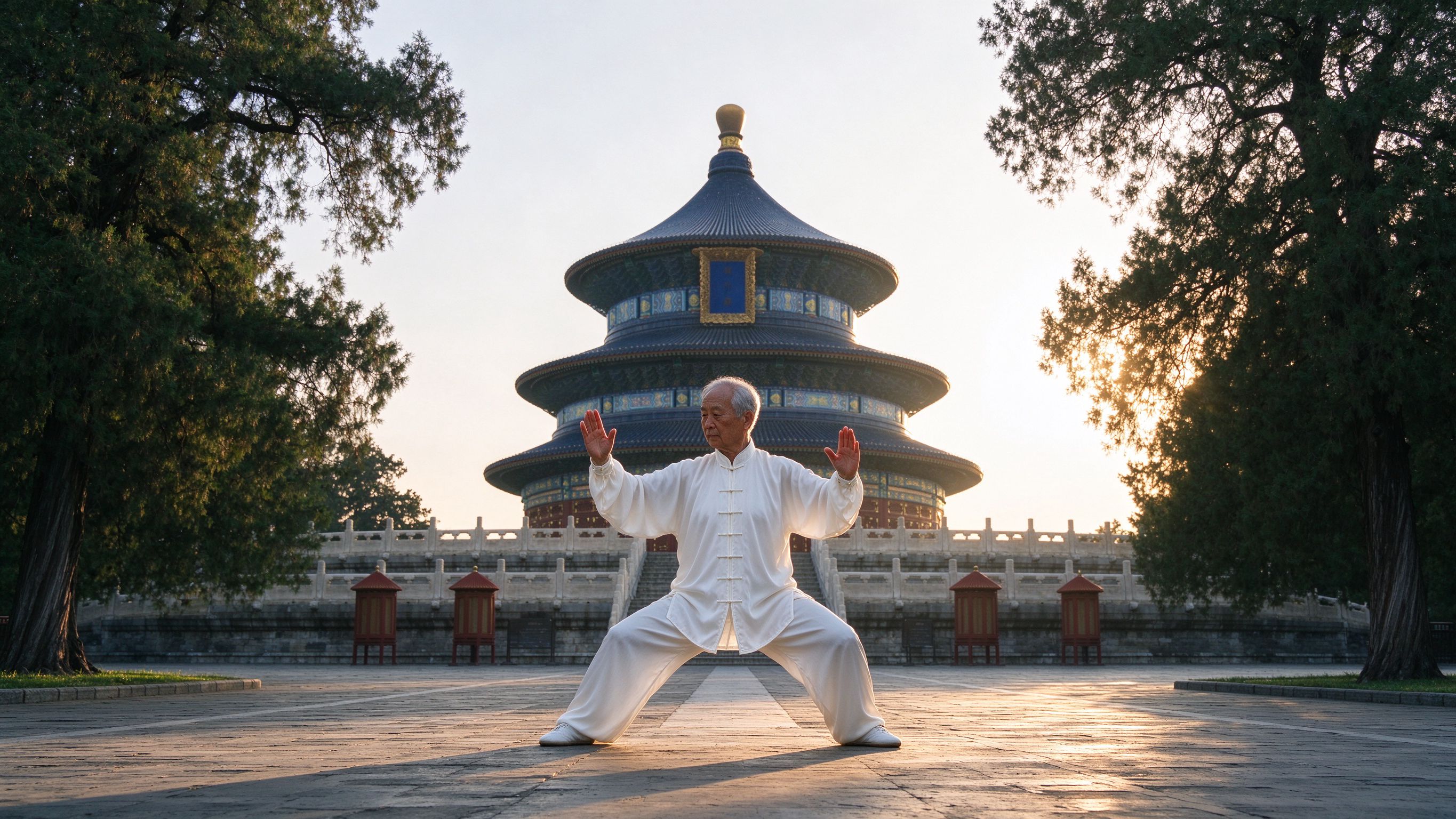 Tai Chi Practice and Temple Of Heaven Private Walking Tour